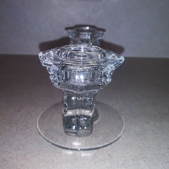 Fostoria Accents Vintage Fostoria American Double Candle Holders